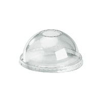 LIDS DOME HOLE FIT 300-700ML CUP BIOPLASTIC 1000'S