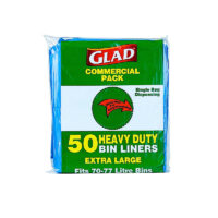 GARBAGE BAG BLUE EX-L 75LT GLAD 50PCS*10