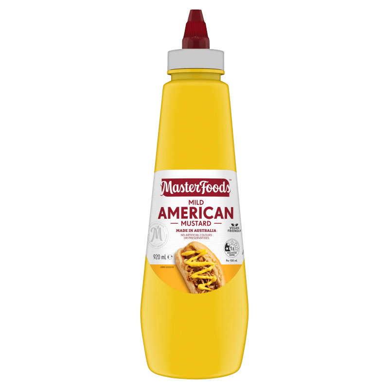 MUSTARD AMERICAN SQUEEZE MFOODS 920ML*6