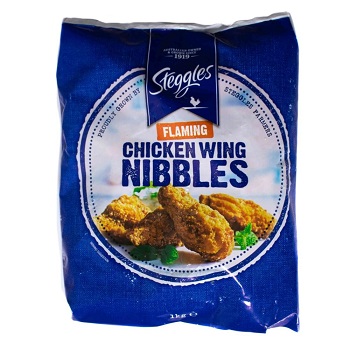 STEGGLES FLAMING CHICKEN WING NIBBLE 6X1KG