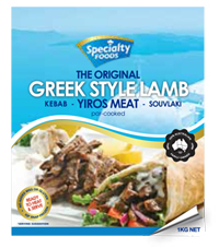 SPECIALTY FOODS LAMB YIROS MEAT 6X1KG