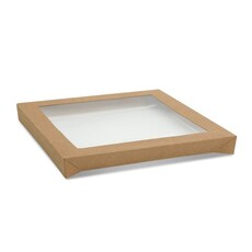 CATERING TRAY KRAFT LID SMALL 100PCS